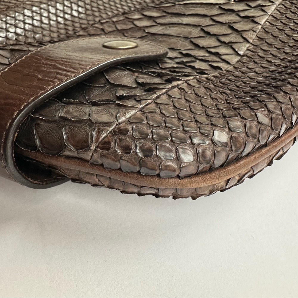 Chloe Brown Python Leather Tote Bag– Rare and Luxe. - Picture 7 of 9